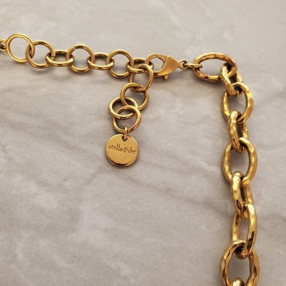 ✨ Stella and Dot Rhinestone Crystal Pave Link Christina Necklace ✨ - Picture 3 of 16